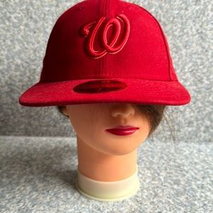 Washington Nationals Cap with Embroidered ‘W’ Initial